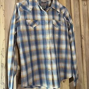 Wrangler Pearl Button Plaid Shirt